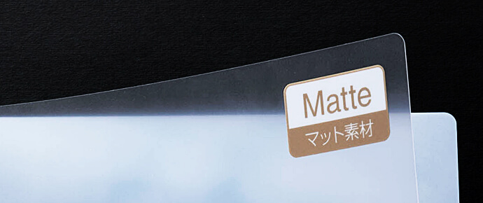 A4クリアファイル　マット