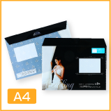 A4封筒型クリアファイル横型