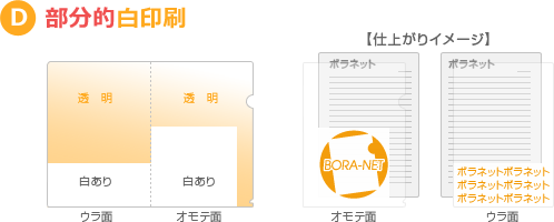 D 部分白印刷